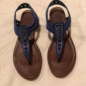 Royal blue sandals